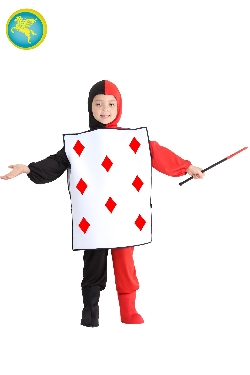 COSTUME CARTA DA GIOCO QUADRI BAMBINO